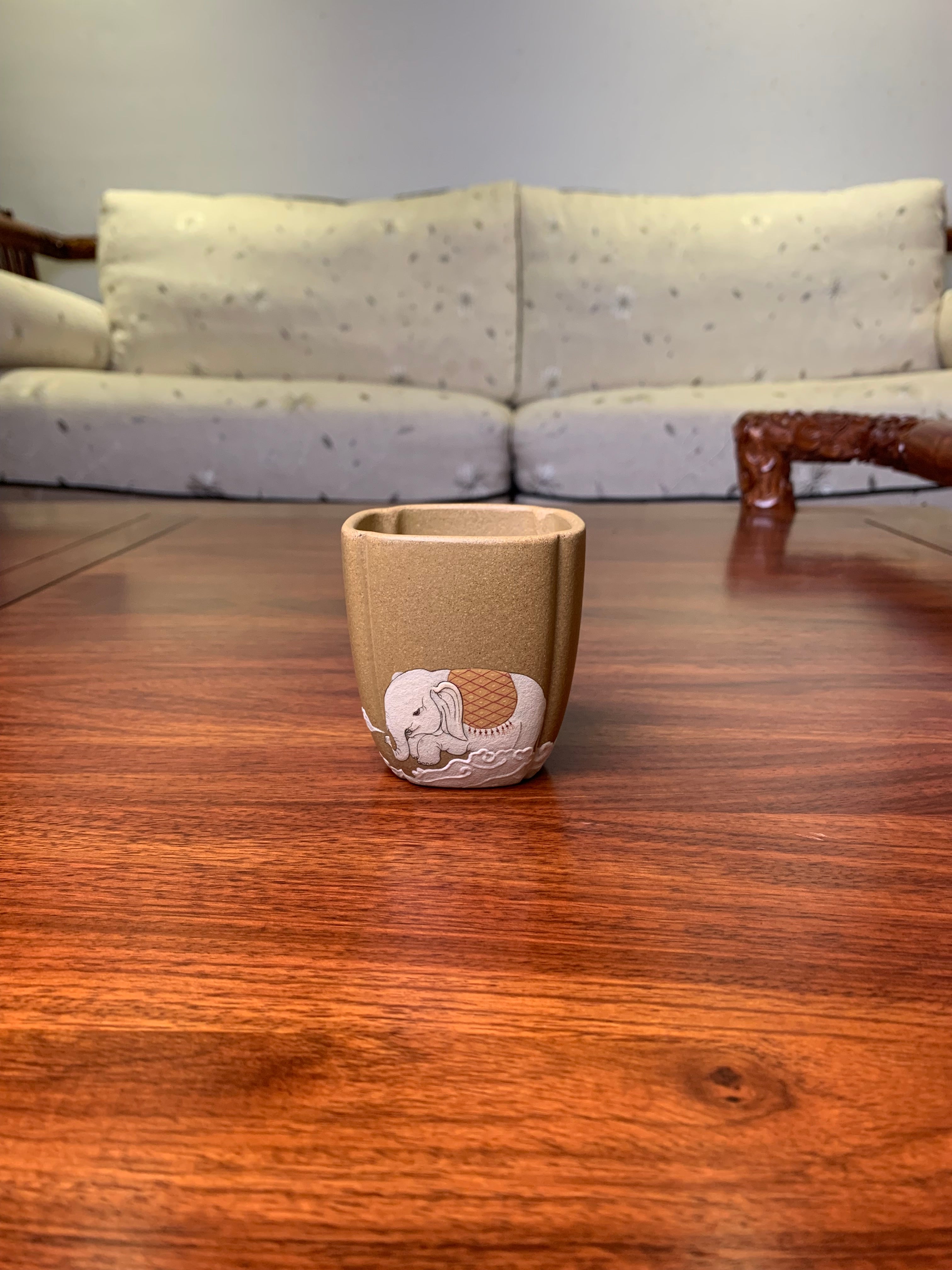 yixing teacup elephant front